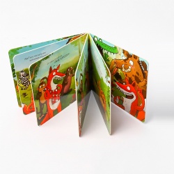 High quality custom printed children cardboard board book printing on demand